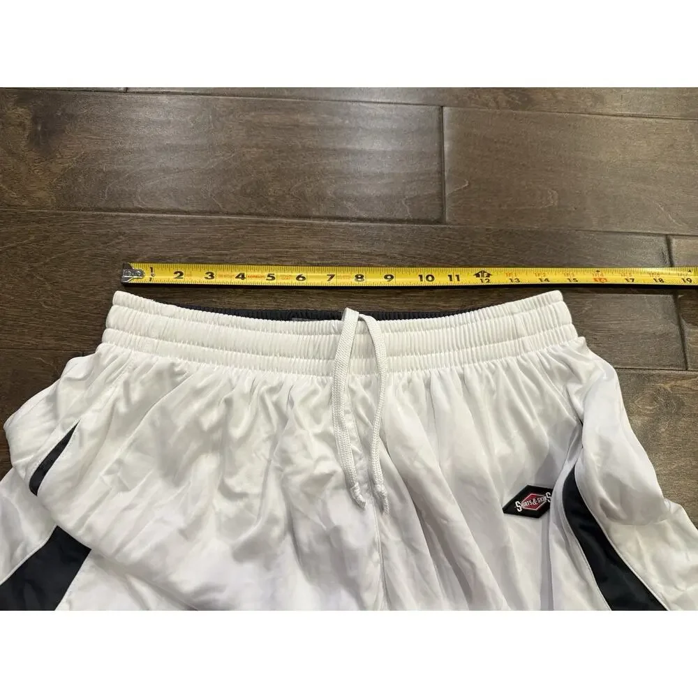 Shirts & Skins Mens White Phoenix Basketball Jersey Shorts Size L Large NWT New